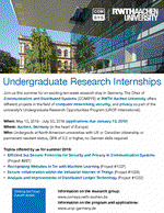 Research Internships for North American Undergrads